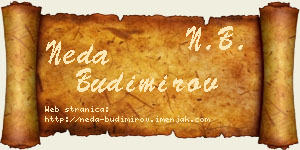 Neda Budimirov vizit kartica